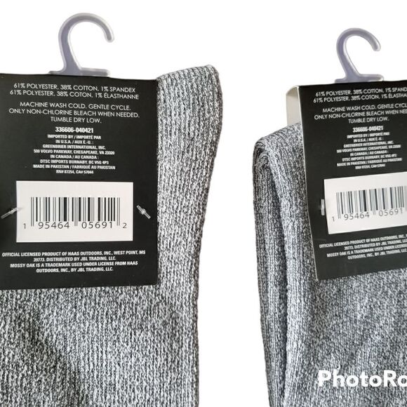 2 pairs Mossy Oak Men's full cushion thermal socks - Picture 4 of 4